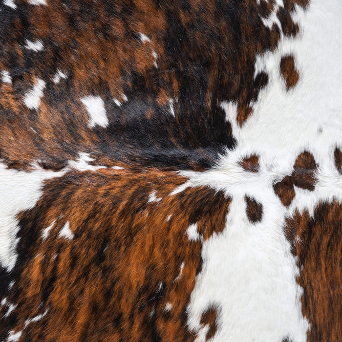 Tricolor Cowhide Rug Size 7'2" L x 6'9" W 9697