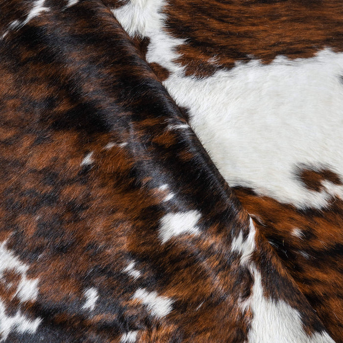 Tricolor Cowhide Rug Size 7'2" L x 6'9" W 9697