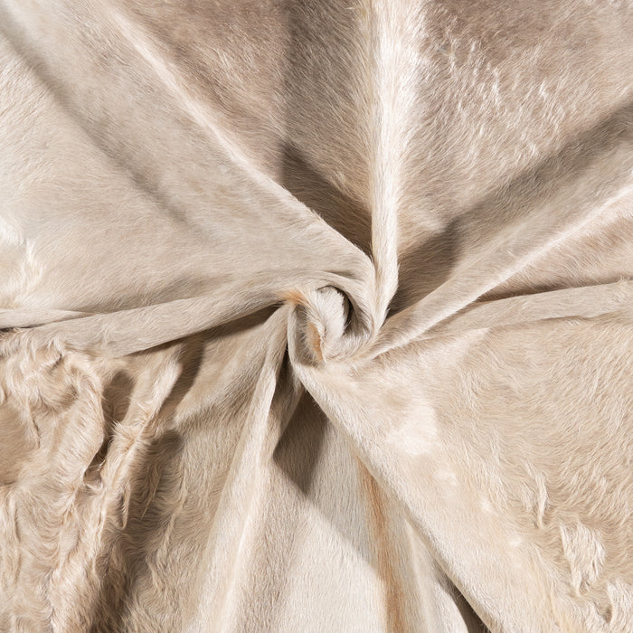 Brazilian Champagne Cowhide Rug Size 7'6" L x 6'9" W 6199