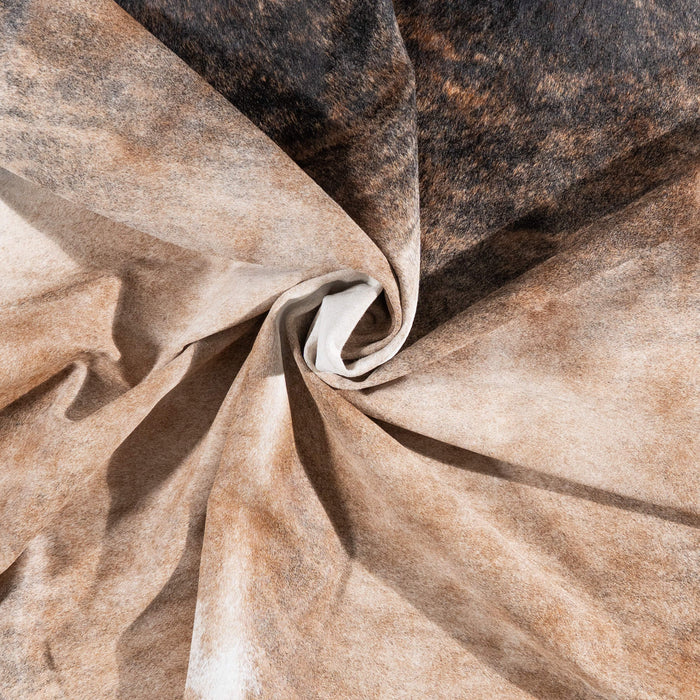 Brazilian Light Brindle Cowhide Rug Size 8'3" L x 6'11" W 9906