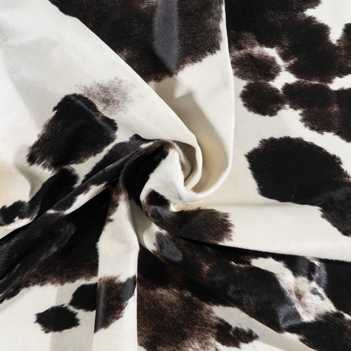 Brazilian Black and White Cowhide Rug Size 7'9" L x 6'8" W 9907
