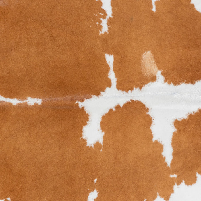 Brazilian Brown and White Cowhide Rug Size 7'10" L x 7'2" W 9929