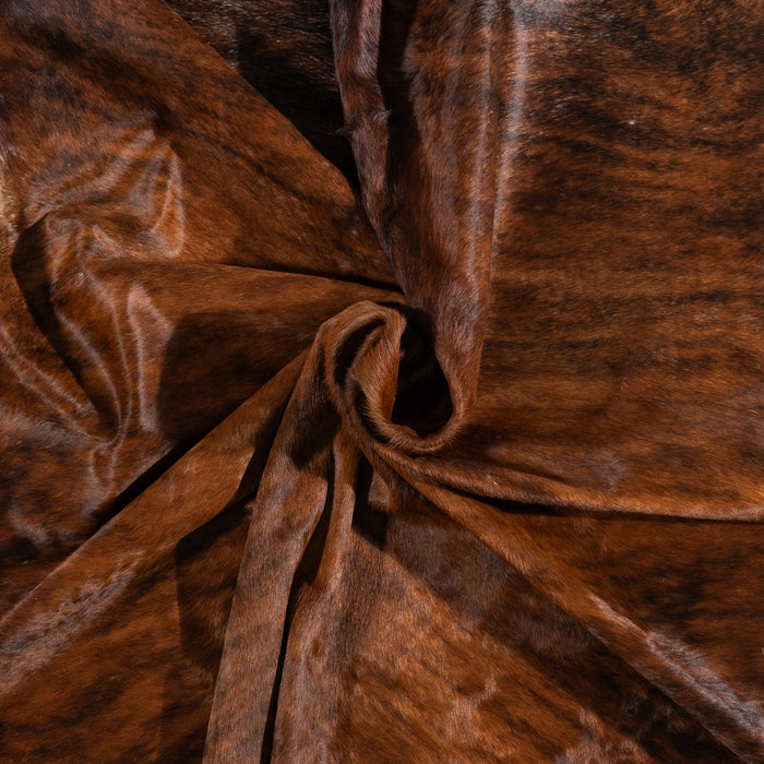 Brazilian Brindle Cowhide Rug Size 7'5" L x 6'8" W 9940