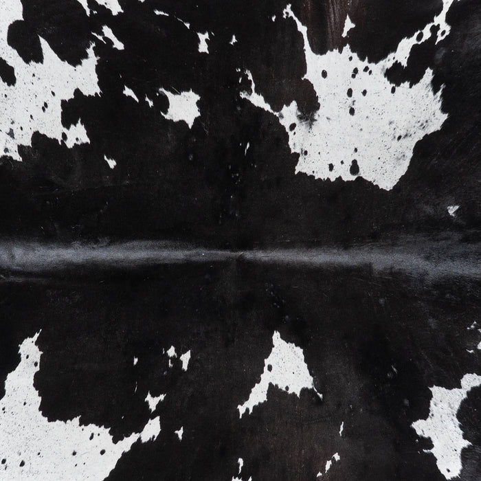 Brazilian Black and White Cowhide Rug Size 8'7" L x 7'2" W 9942