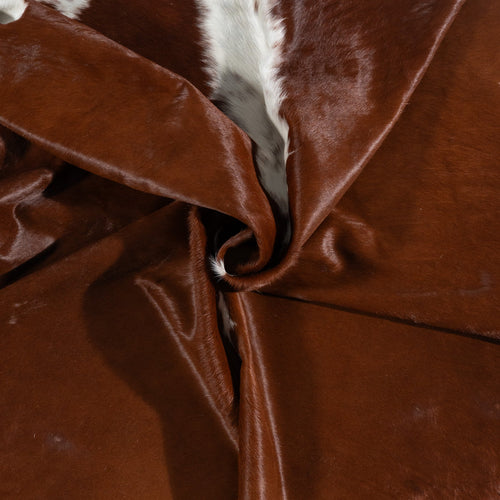 Brazilian Hereford Cowhide Rug Size 7'8" L x 6'9" W 9949