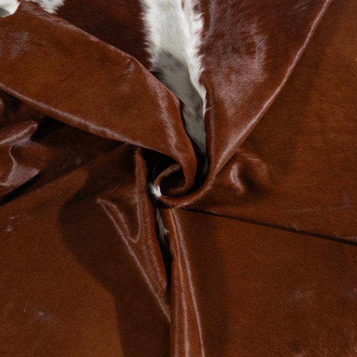 Brazilian Hereford Cowhide Rug Size 7'8" L x 6'9" W 9949