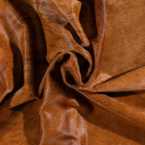 Brazilian Brindle Cowhide Rug Size 7'5" L x 6'11" W 9958
