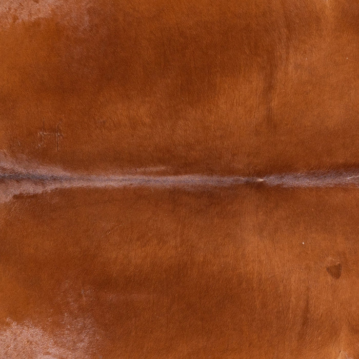 Brazilian Brown and White Cowhide Rug Size 7'4" L x 7'2" W 9977