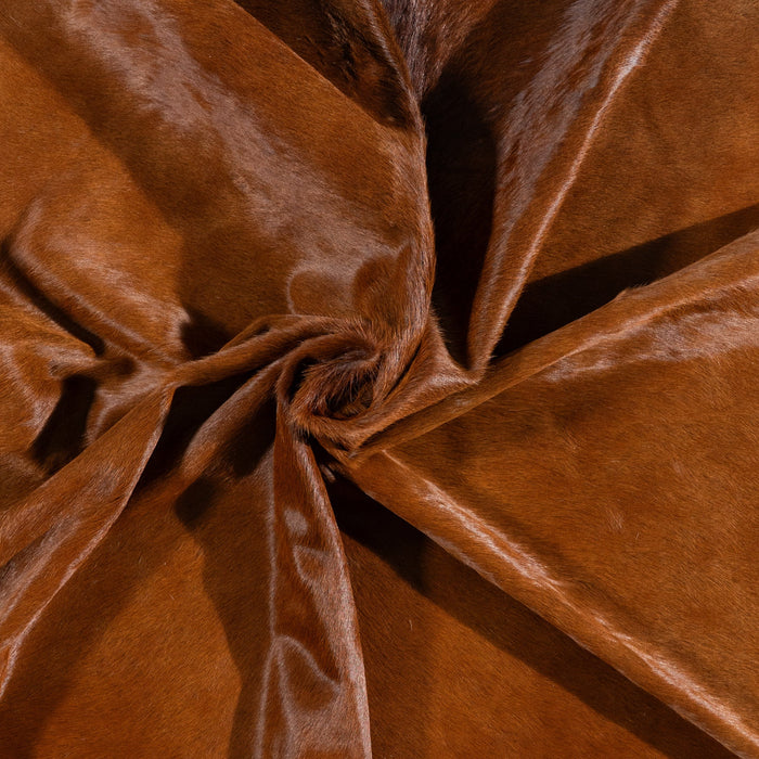 Brazilian Brown Cowhide Rug Size 8'4" L x 7'8" W 9978