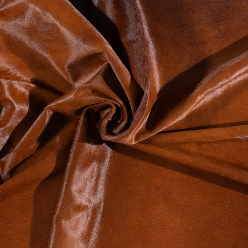 Brazilian Mahogany Cowhide Rug Size 7'10" L x 6'11" W 9981