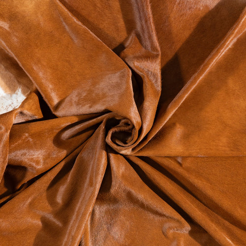 Brazilian Brown Cowhide Rug Size 8'3" L x 6'11" W 9996