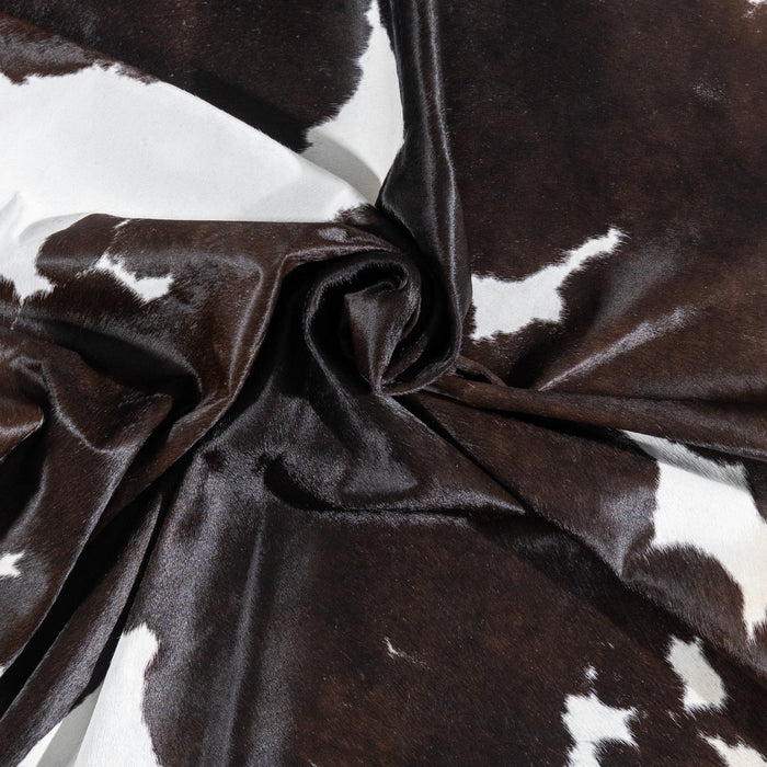 Brazilian Black and White Cowhide Rug Size 8'1" L x 6'5" W 9997