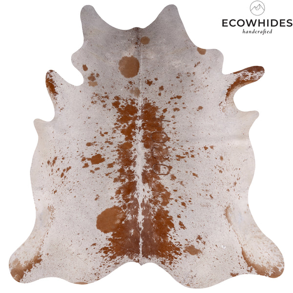 Vintage Brown Salt And Pepper Cowhide Rug Size 7'3'' L X 6'10'' W 4806  | eCowhides