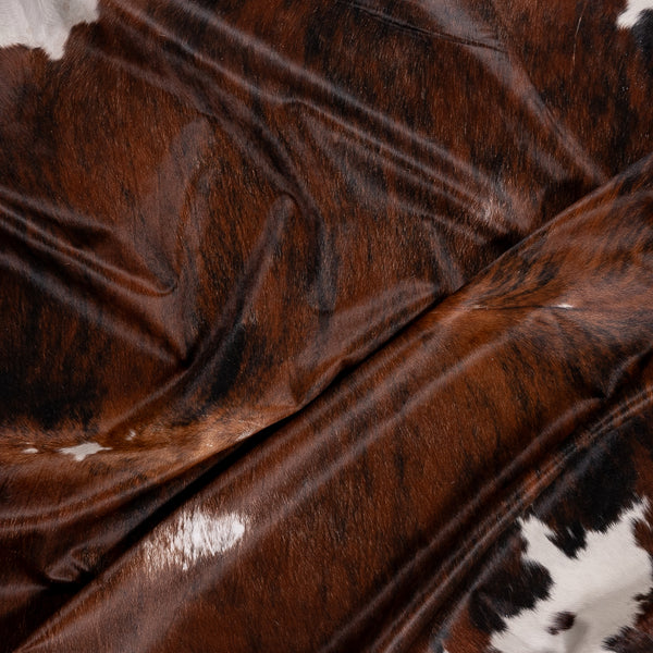Vintage Tricolor Cowhide Rug Size 8'3'' L X 7'4'' W 4808  | eCowhides