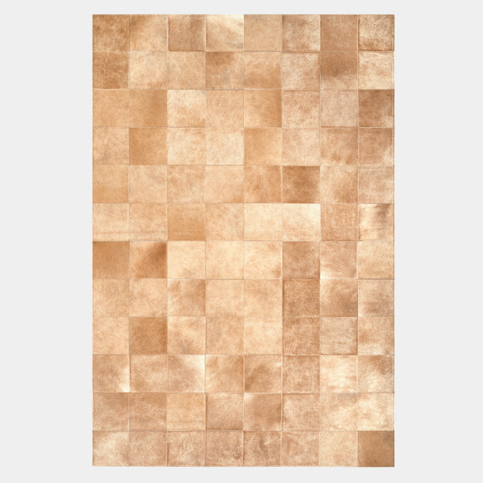 Rhodes Champagne Cowhide Area Rug