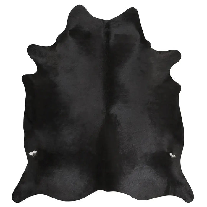 Black Brazilian Cowhide Rug Natural Suede Leather | eCowhides