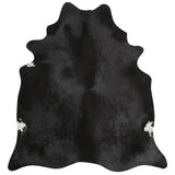 Black Brazilian Cowhide Rug Natural Suede Leather | eCowhides