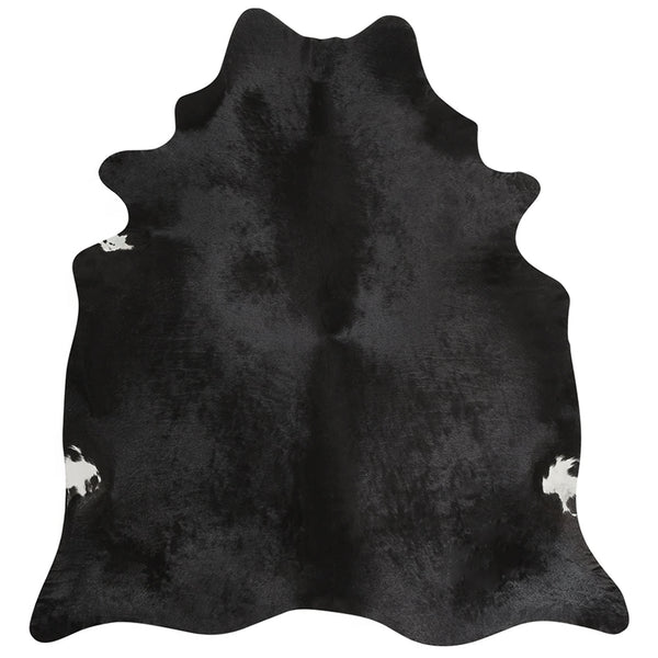 Black Brazilian Cowhide Rug: XXL