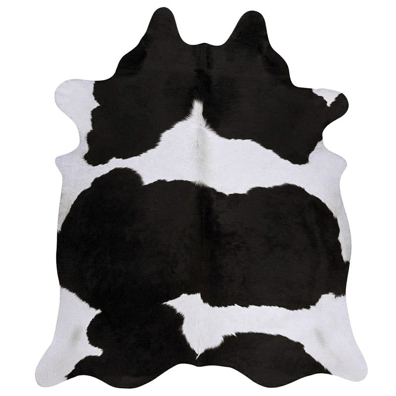 Black and White Brazilian Cowhide Rug: XL