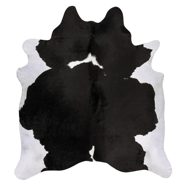 Black and White Brazilian Cowhide Rug: XXL