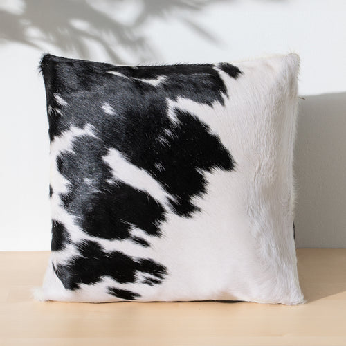 Black And White Cowhide Pillow