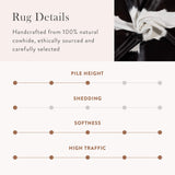 Brazilian Black and White Cowhide Rug Size 7'4" L x 7'0" W 3252
