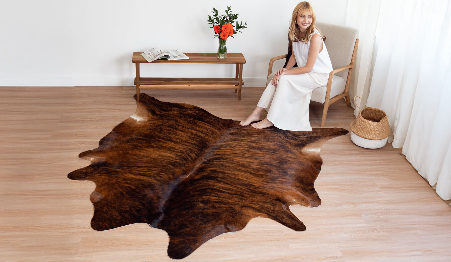 Brindle Cowhide Rug Collection