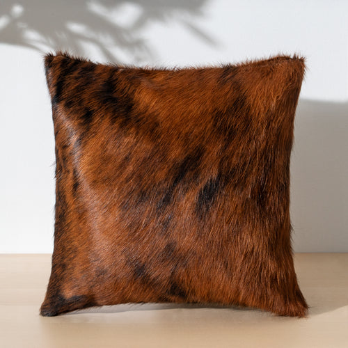 Brindle Cowhide Pillow , Anti-Slip Backing | eCowhides