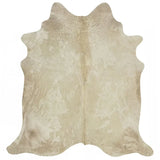 Champagne Brazilian Cowhide Rug: LARGE