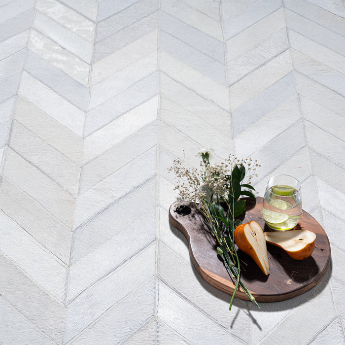 Cowhide Rug Swatch 5|Choose Your Color:Off White