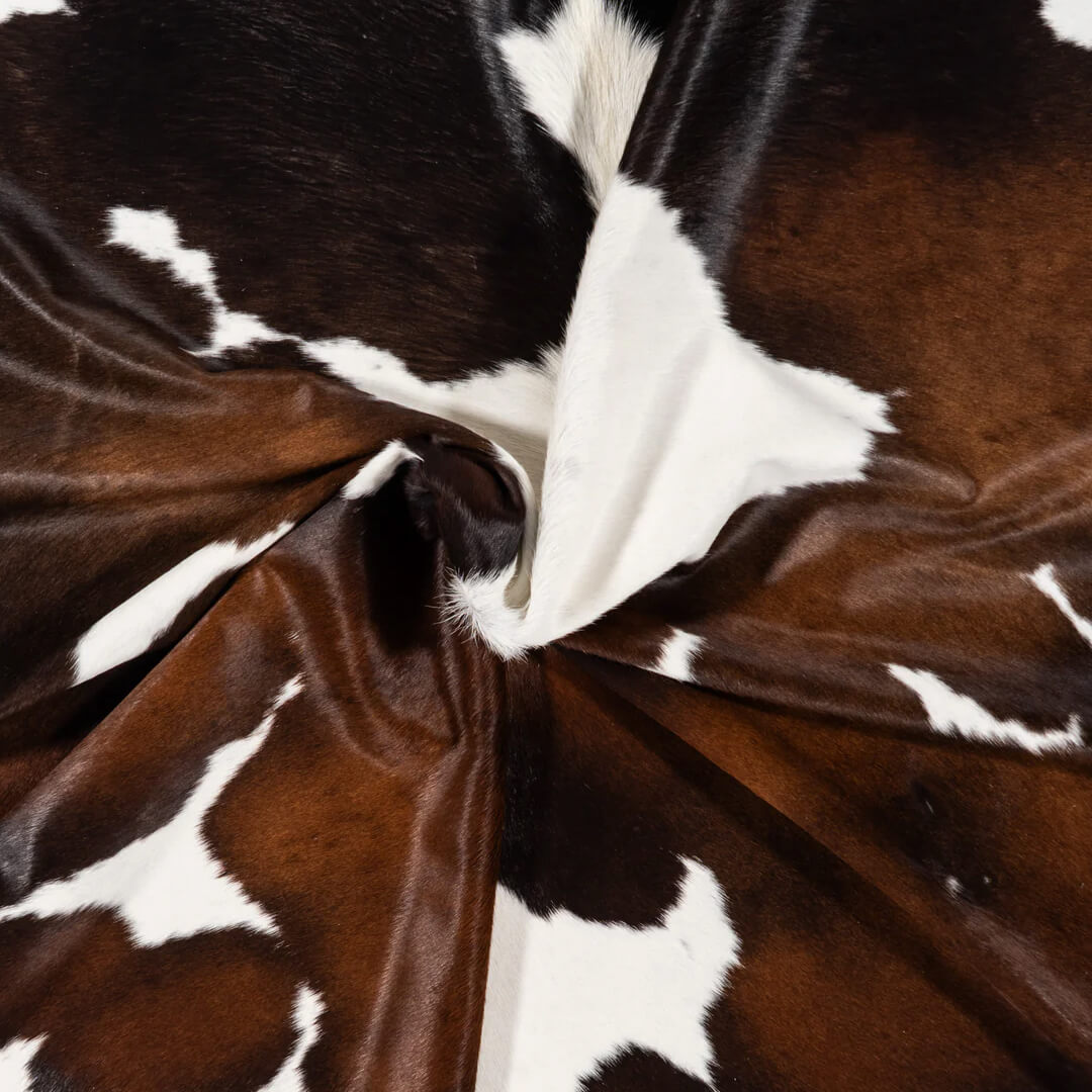 Chocolate and white Cowhide Rug Quality