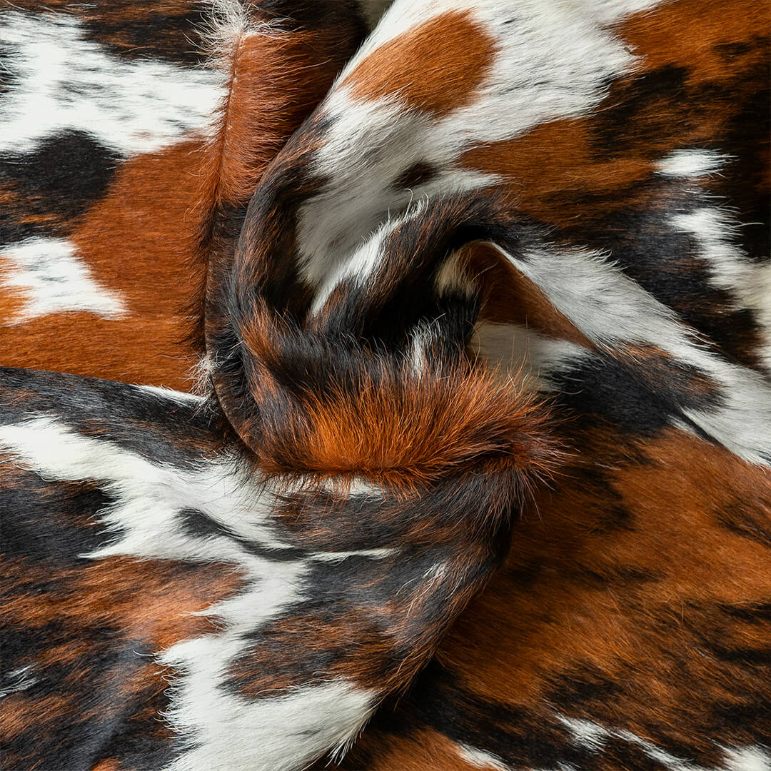 Tricolor finest quality cowhide