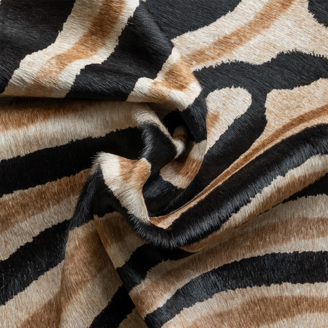 Zebra Safari finest quality cowhide