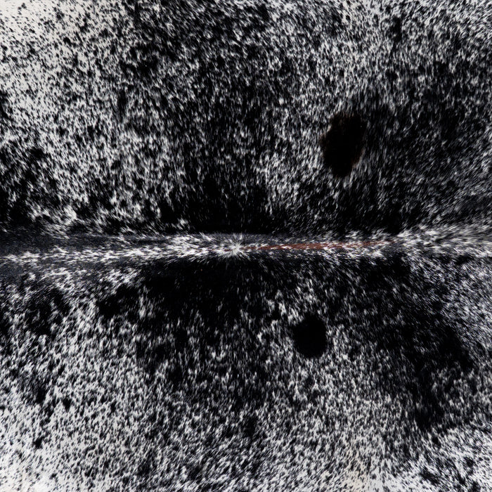 Brazilian Black Salt and Pepper Cowhide Rug Size 8'3" L x 6'9" W 5307