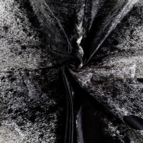 Brazilian Black Salt and Pepper Cowhide Rug Size 8'1" L x 7'3" W 5310