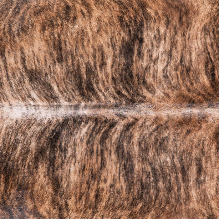 Brazilian Brindle Cowhide Rug Size 6'8" L x 6'8" W 5611