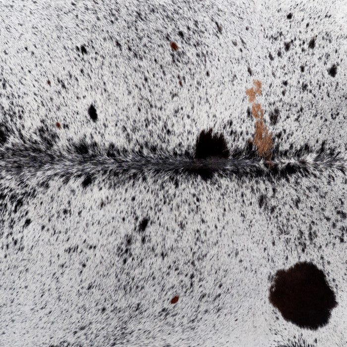 Brazilian Black Salt and Pepper Cowhide Rug Size 7'4" L x 6'5" W 5313