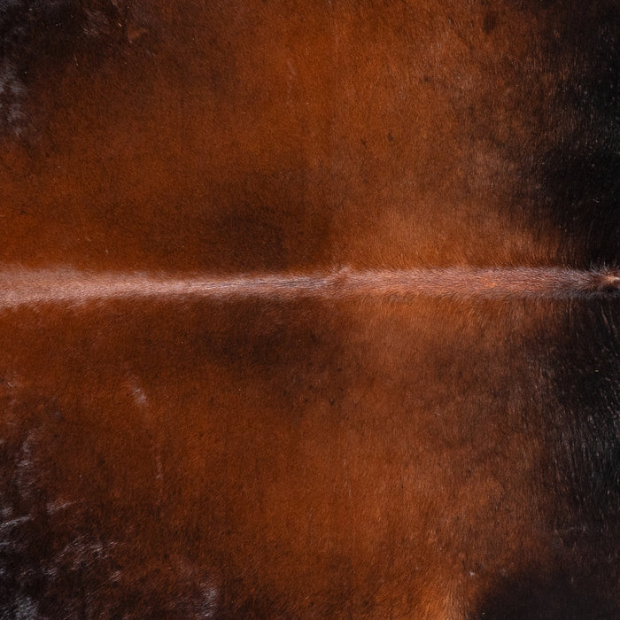 Brazilian Mahogany Cowhide Rug Size 6'8" L x 6'5" W 5814