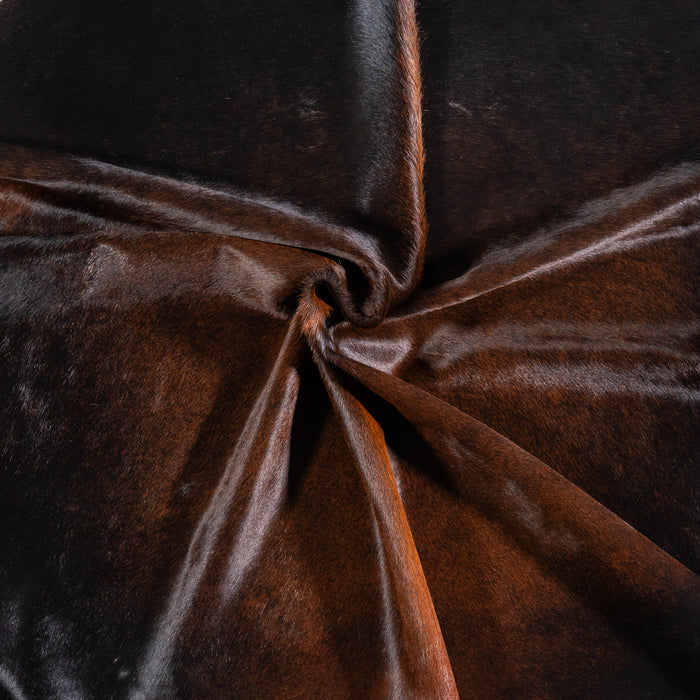 Brazilian Mahogany Cowhide Rug Size 6'8" L x 5'7" W 4600