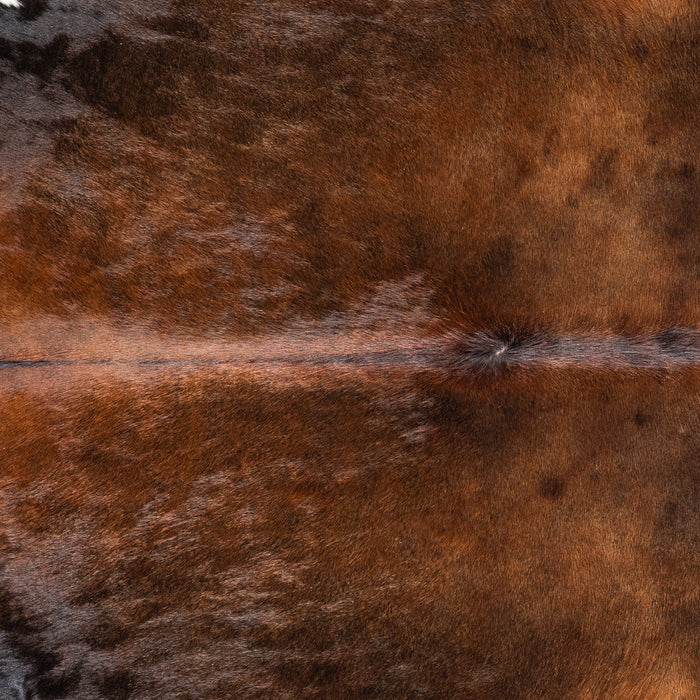 Brazilian Mahogany Cowhide Rug Size 7'3" L x 5'8" W 4604