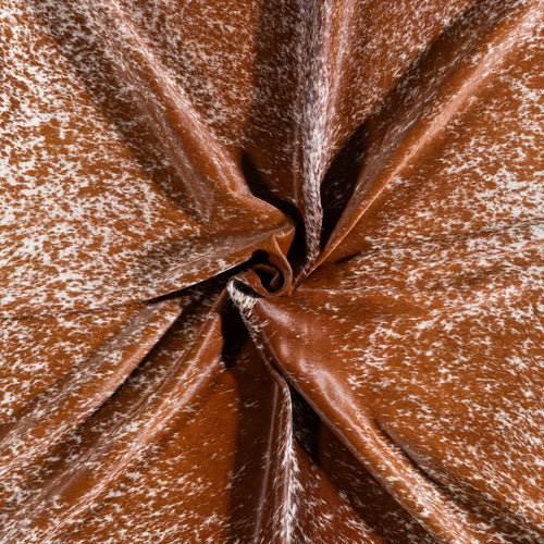 Brazilian Brown Salt and Pepper Cowhide Rug Size 8'4" L x 7'4" W 5322