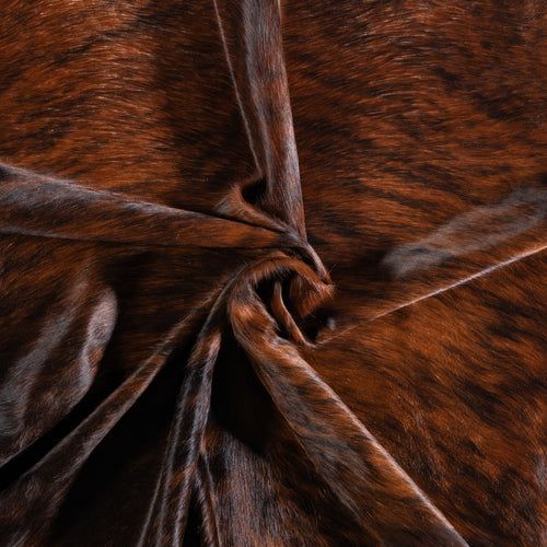 Brazilian Dark Brindle Cowhide Rug Size 7'5" L x 7'7" W 3599