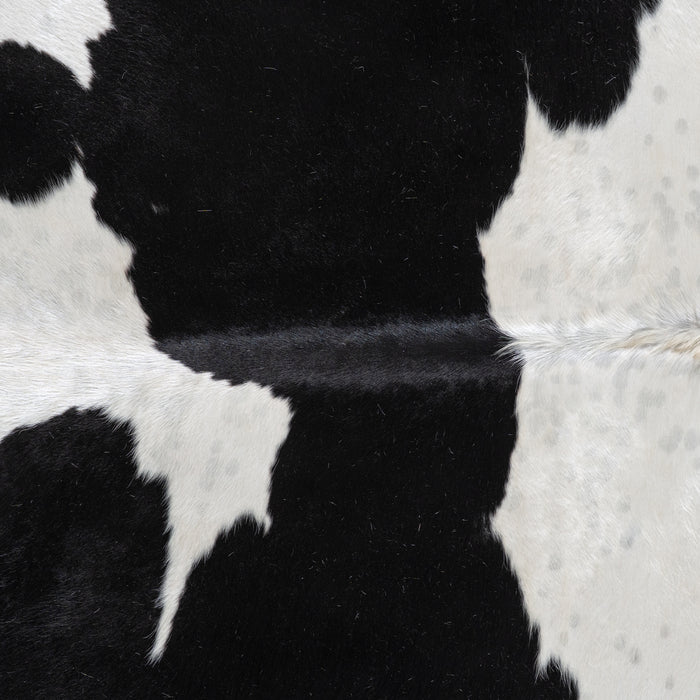 Black and White Cowhide Rug Size 7'10" L x 6'11" W 6212