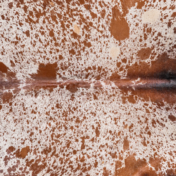 Brazilian Brown Salt and Pepper Cowhide Rug Size 7'1" L x 6'11" W 5328