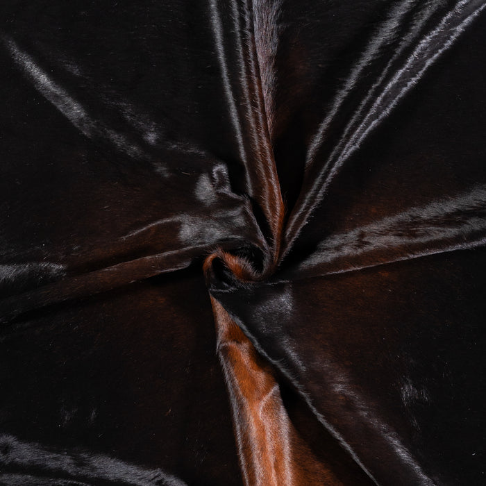 Brazilian Mahogany Cowhide Rug Size 7'0" L x 6'8" W 4609