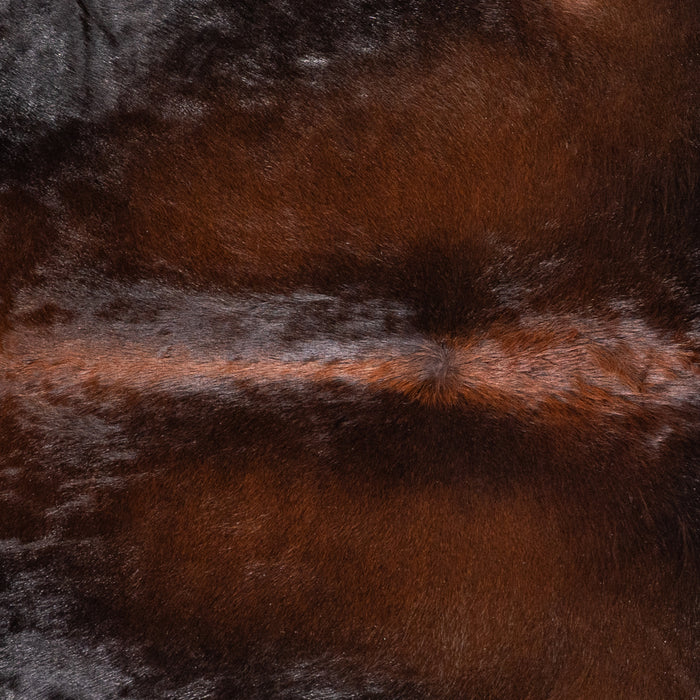 Brazilian Mahogany Cowhide Rug Size 6'11" L x 7'1" W 4611