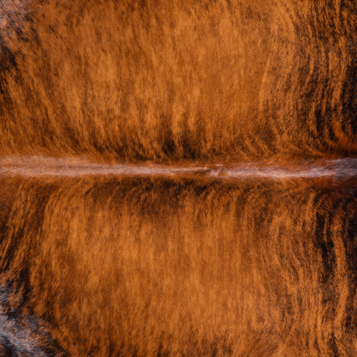 Brazilian Brindle Cowhide Rug Size 7'4" L x 6'5" W 5630