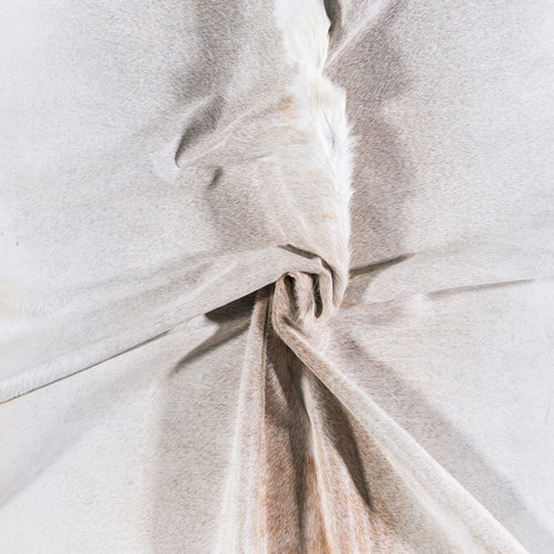 Brazilian Grey Palomino Cowhide Rug Size 7'7" L x 7'4" W 4522