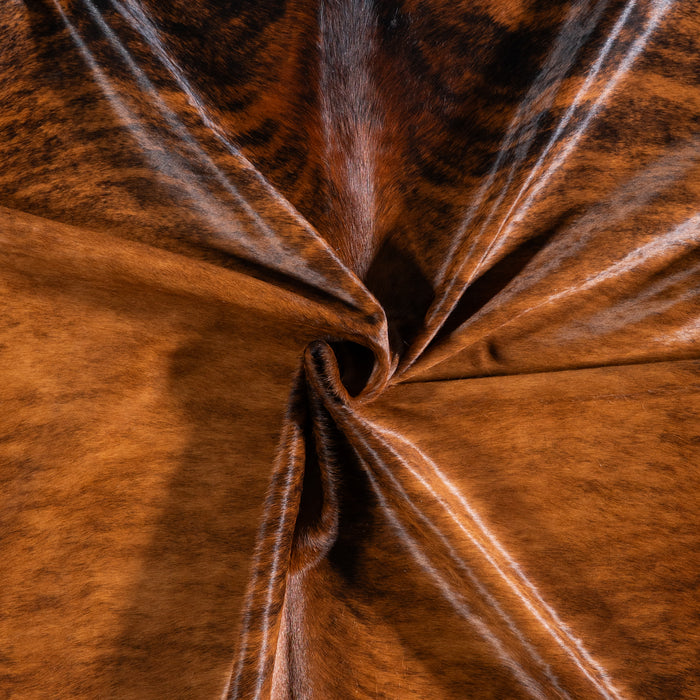 Brazilian Brindle Cowhide Rug Size 7'4" L x 6'5" W 5630