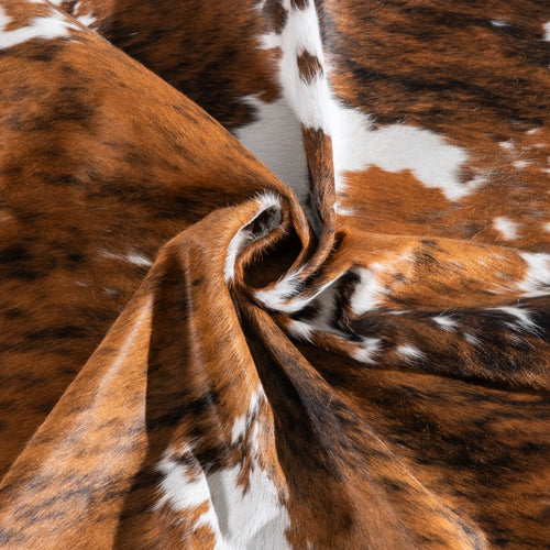 Tricolor Cowhide Rug Size 6'7" L x 6'1" W 6413